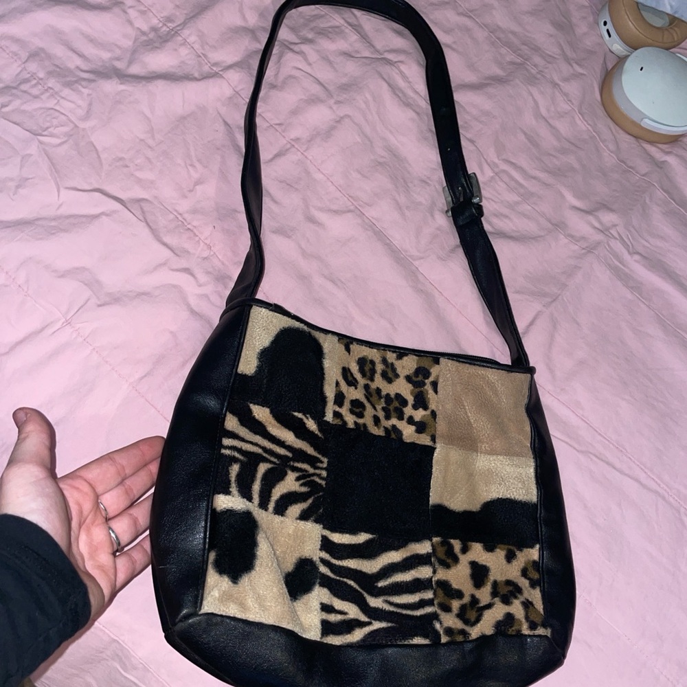 Medium sized vintage animal print purse